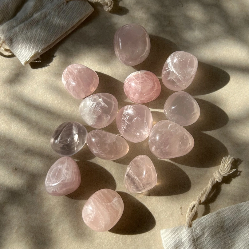 pietra burattata - Quarzo Rosa